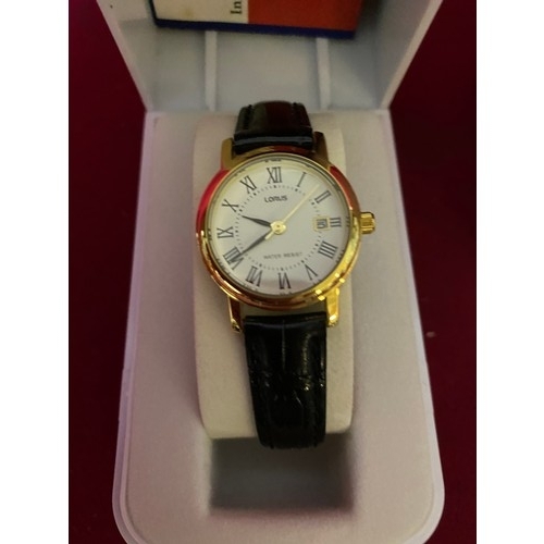 213 - Lovely Ladies Lorus Quartz watch with box and papers