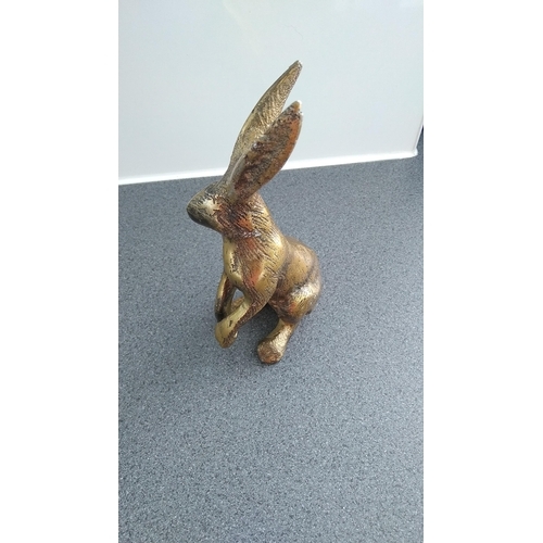 501 - VINTAGE BRASS RABBIT