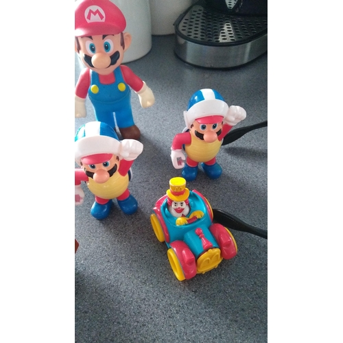 499 - SELECTION OF MARIO TOY FIGURES ETC