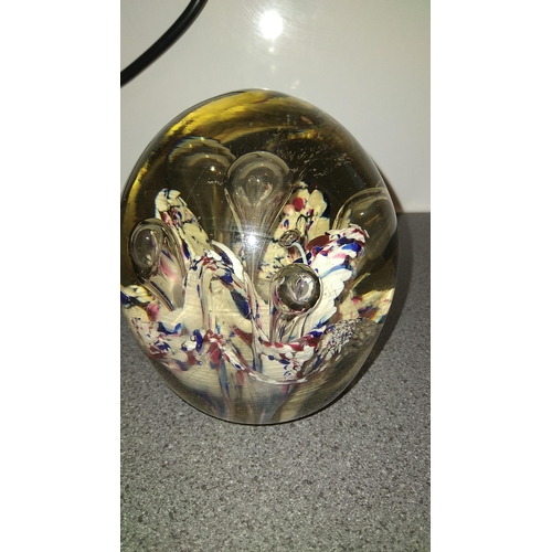 480 - LARGE FLORAL PAPERWEIGHT