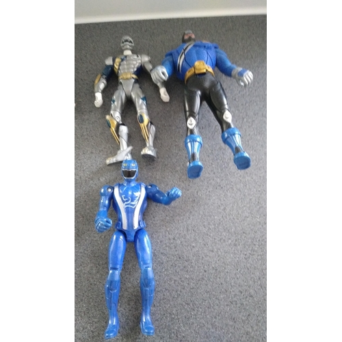 487 - Selection of power rangers one with flip head