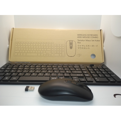 200F - NEW BOXED Wireless Keyboard Mouse Combo WORKING ORDER IDEAL FOR XMAS