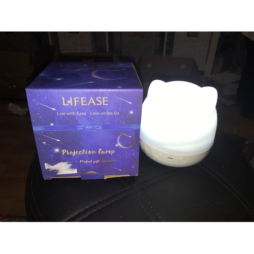 151 - LIFEASE Night Light Projector for Kids Rechargeable Ceiling Projector with Bluetooth Speaker Color C... 