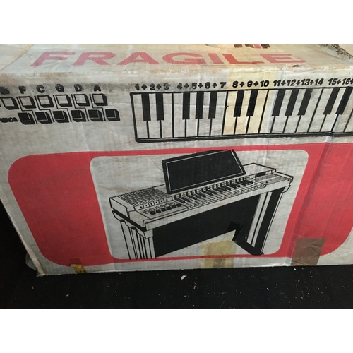 198 - VINTAGE BOXED BONTEMPI ELECTRIC ORGAN