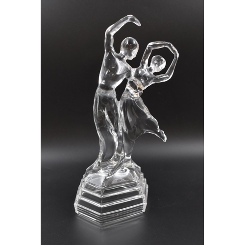 169 - Stunning Italian Crystal Ballet Dancers Statue 11