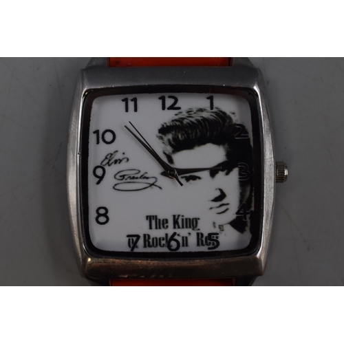 205 - Very Collectible Elvis Presley The King of rock and Roll Watch (Working)