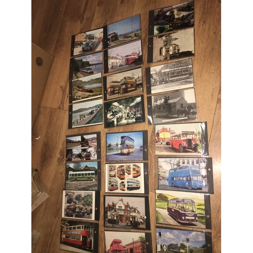 341 - Nice Collection of rail and train postcards In Sleaves Cards in front and reverse in both pictures