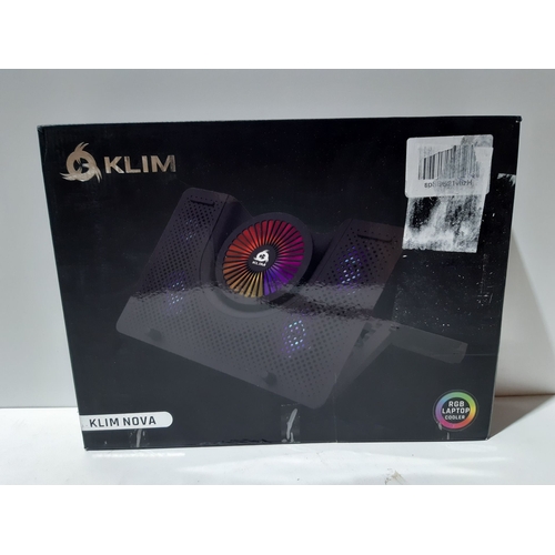 100Z - NEW BOXED KLIM KLIM Nova + Laptop Cooling Stand with mobile phone stand with RGB backlighting + 11