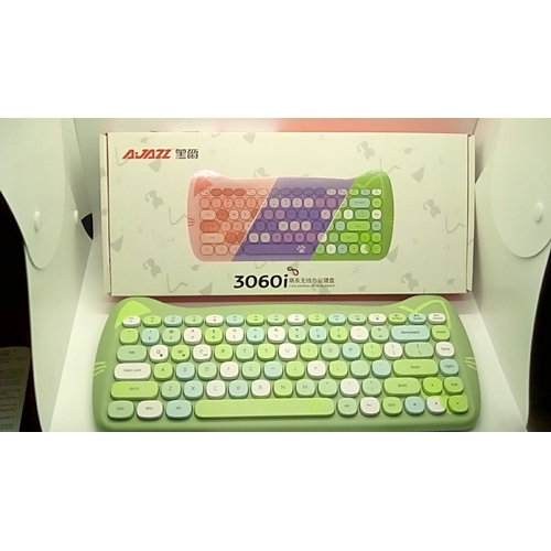 100T - NEW BOXED Bluetooth 5.0 Wireless Cute Computer Keyboard Multi Device Connection Retro Typewriter Rou... 