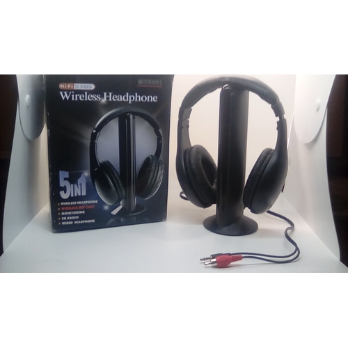 100E - NEW BOXED SmartEra HiFi Wireless Headphone For FM Radio,MP3,PC,TV,Audio Mobile Phones IDEAL XMAS PRE... 