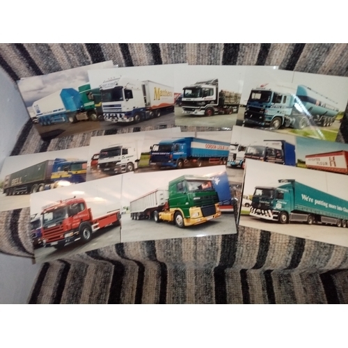 256 - SET OF 20 PICTURES OF LORRYS