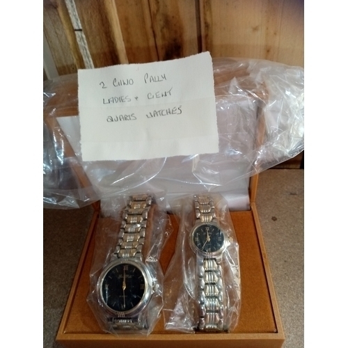 261 - LOVELY GINO PALLY LADIES & GENTS QUARTZ WATCHES