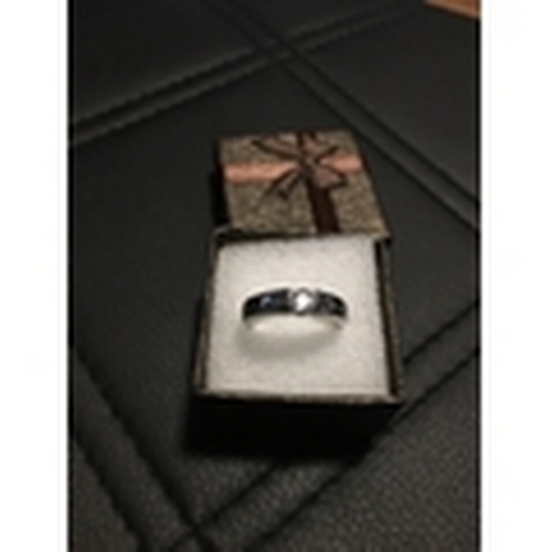 202 - Lovely Silver CZ Detail Ring In Presentation Box