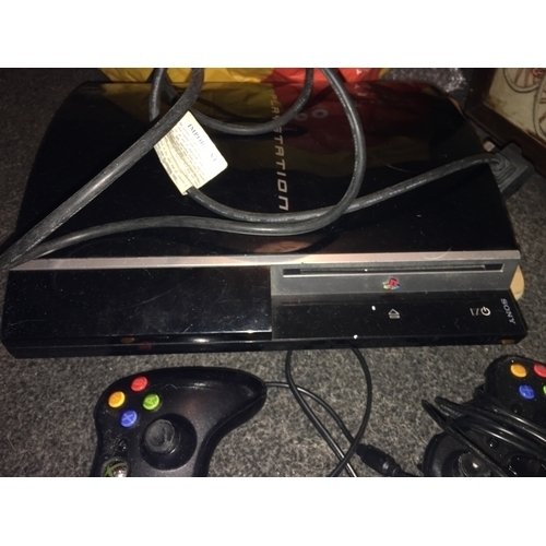 329 - PLAYSTATION 3 AND TWO CONTROLLERS WORKING ORDER