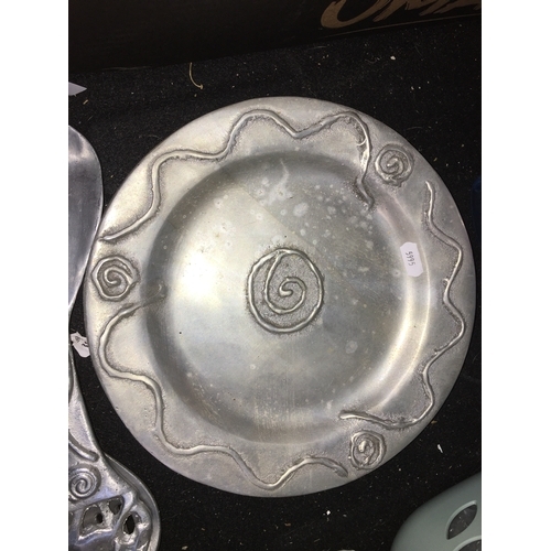 31 - METAL South African Decorative Plate with Oversized Spoon and Fork