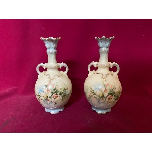 57 - Fantastic Pair of decorative Vases, 18cms tall reg