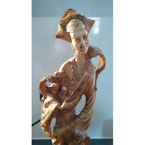 390 - Resin large orential female figure