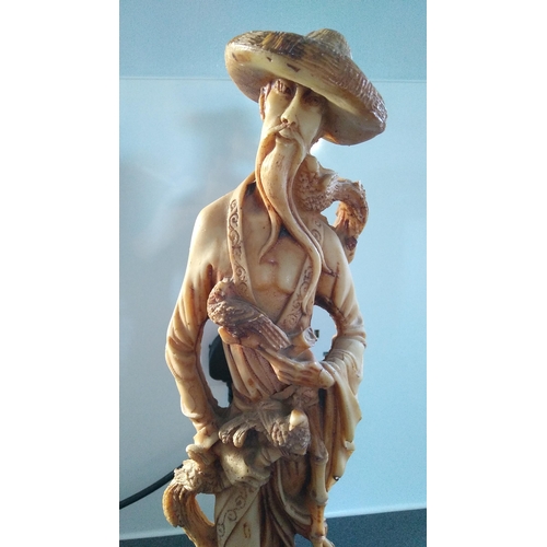 395 - Resin oriental male figure