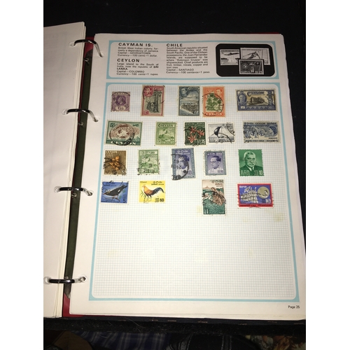 196 - FANTASTIC STANLEY & GIBBONS STAMP ALBUM WITH OVER 2000 WORLD STAMPS