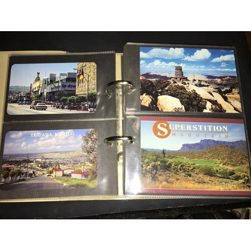 225 - VERY GOOD ALBUM OF OVER 120 VINTAGE WORLD POSTCARDS WITH EMPTY SMALL ALBUM