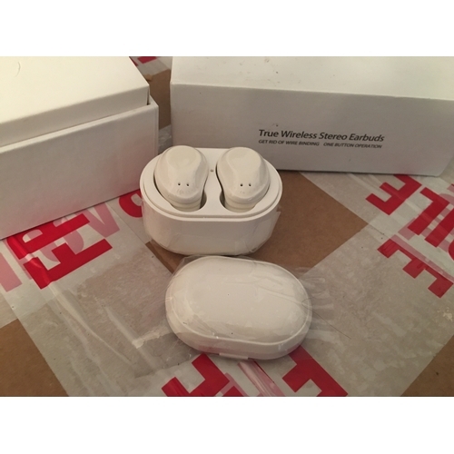 200I - NEW BOXED TRUE WIRELESS EARBUDS WHITE