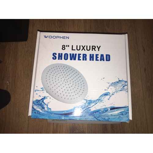 200N - NEW BOXED WOOPHEN Rain Shower Head 8''