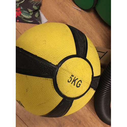 277 - LARGE 5KG MEDICINE BALL