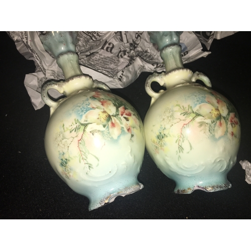 57 - Fantastic Pair of decorative Vases, 18cms tall reg