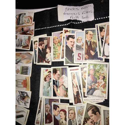 8 - FULL SET OF COLLECTIBLE CIGARETTE CARDS FROM FAMOUS FILM STILLS