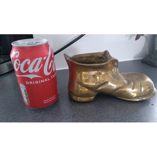 463 - HEAVY VINTAGE BRASS BOOT