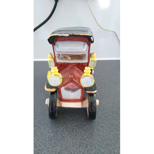 492 - CERAMIC VINTAGE CAR A/F Couple of small chips