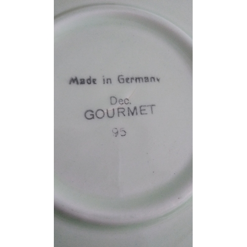 569 - PAIR OF GERMAN GOURMET PLATES