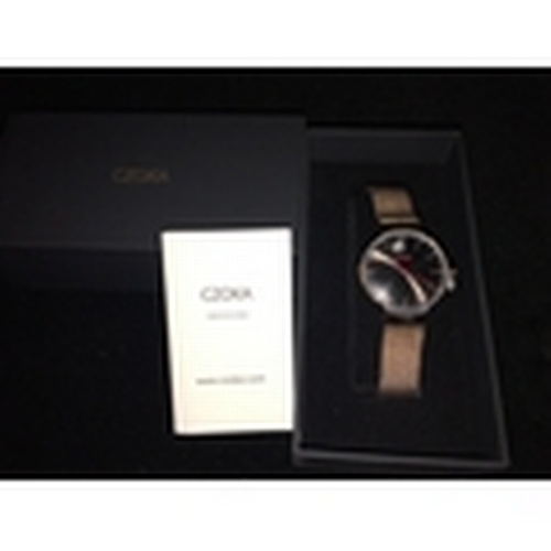 208 - NEW BOXED CZOKA Quartz Movement Watch Women, Stainless Steel Bracelet