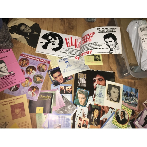 12 - LARGE SELECTION OF ELVIS MEMORABILIA