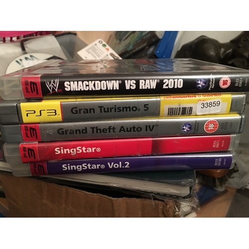 27 - SELECTION OF FIVE PS3 GAMES