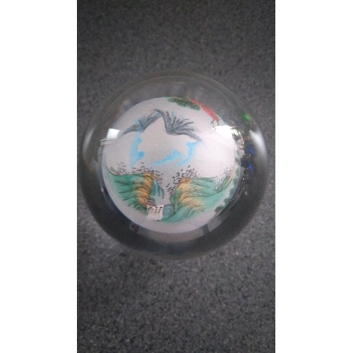 447 - LOVELY ORIENTAL DESIGNED PAPERWEIGHT