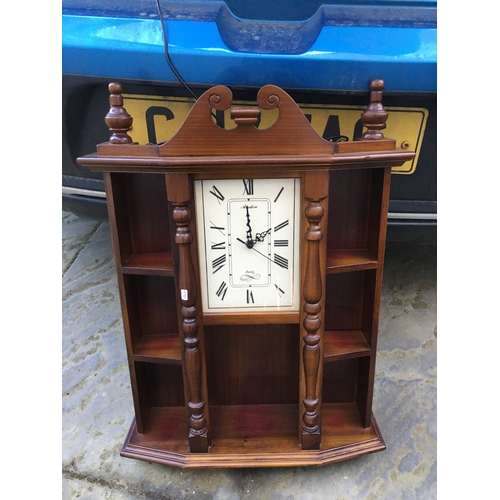 90 - VERY NICE TRINKET CLOCK WALL DISPLAY