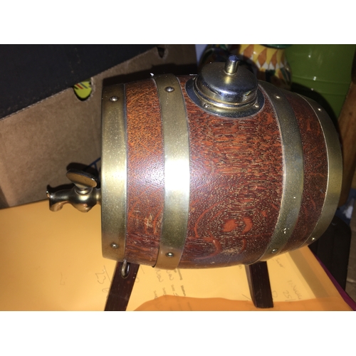 72 - VERY NICE BRASS BANDED DISPENSER BARREL