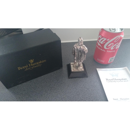 409 - BOXED Royal Hampshire art foundry figure