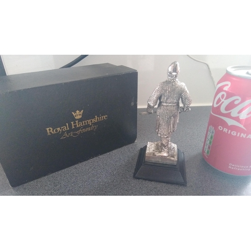 419 - BOXED Royal Hampshire art foundry figure