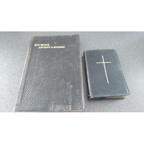 604 - VINTAGE BIBLE AND HYMNS BOOK