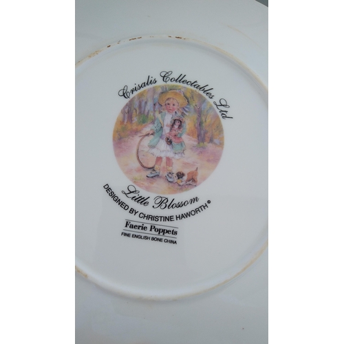 595 - LITTLE BLOSSOM FAERIE POPPETS PLATE