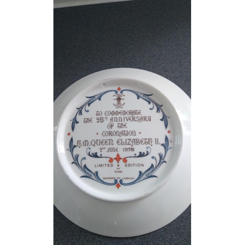 647 - LTD EDITION 25TH ANNIVERSARY CORONATION PLATE