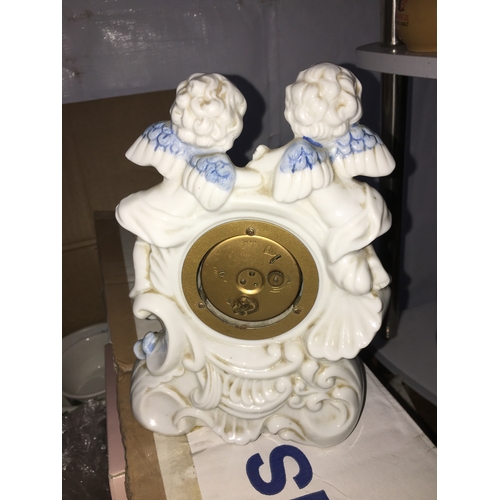 522 - LOVELY CHERUB CLOCK