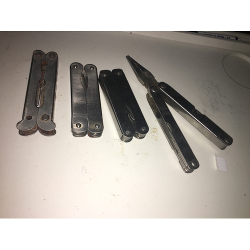 193 - FOUR MULTI TOOL KNIVES