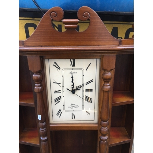 90 - VERY NICE TRINKET CLOCK WALL DISPLAY