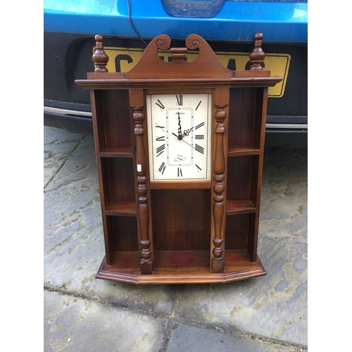 90 - VERY NICE TRINKET CLOCK WALL DISPLAY