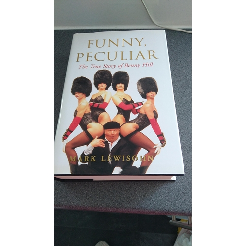 696 - Benny Hill book Funny Peculiar Hard Back