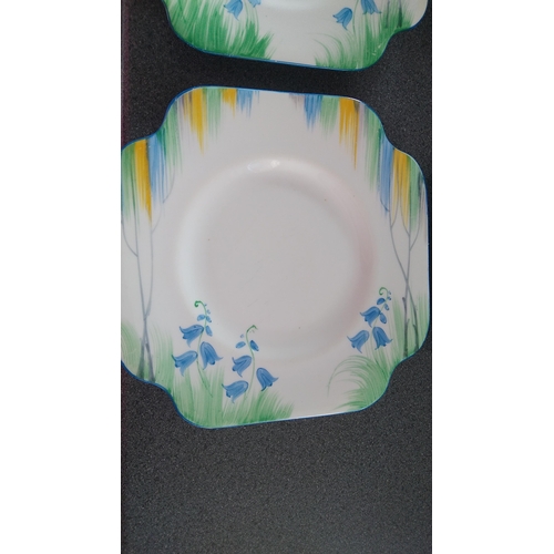 624 - SET OF FOUR GRAFTON WARE PLATES