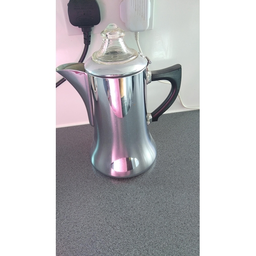 566 - SWAN VINTAGE COFFEE POT